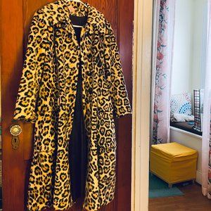 Vintage Leopard Print Coat (as-is)